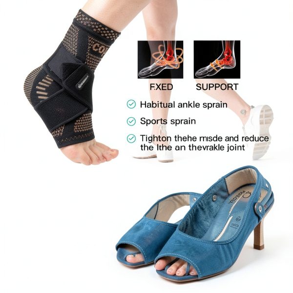 INDEEMAX Copper Ankle Brace Soft Support Adults-8