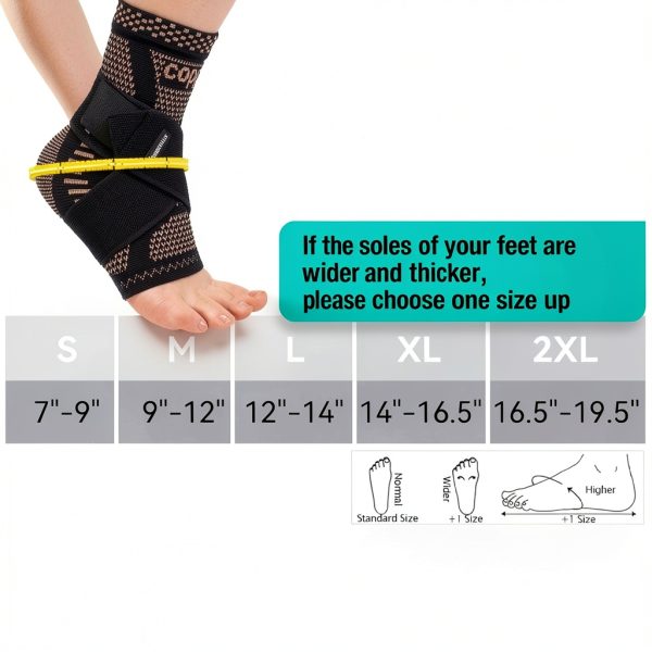 INDEEMAX Copper Ankle Brace Compression Support-4