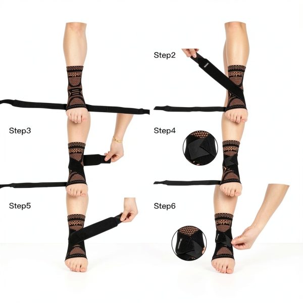 INDEEMAX Copper Ankle Brace Compression Support-6