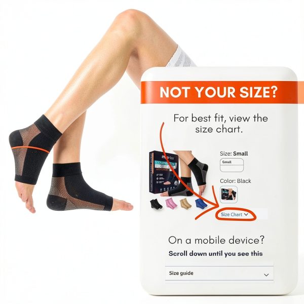 Compression Sock PhysFlex Foot Support Nylon-1