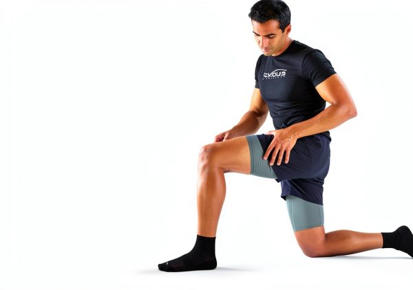 EXOUS BODYGEAR Knee Brace Neoprene 4 Strap Support-5