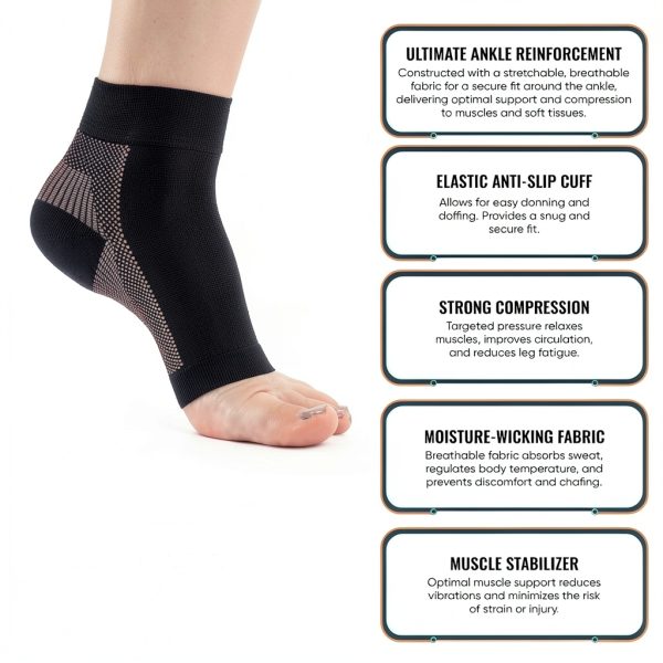 Compression Sock PhysFlex Foot Support Nylon-6