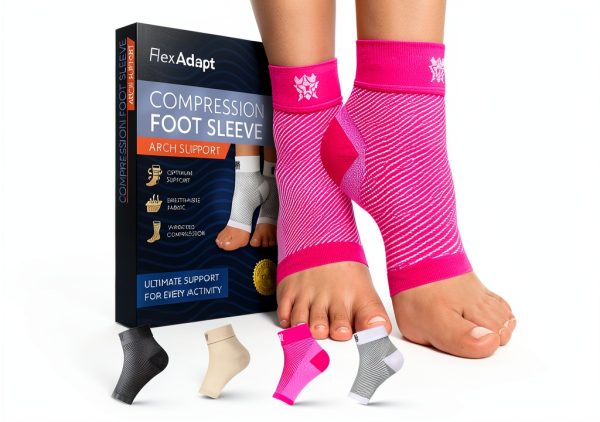 Plantar Fasciitis Relief Compression Socks by FlexAdapt-0