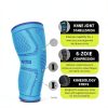 BLITZU Knee Compression Sleeves for Men Women-3