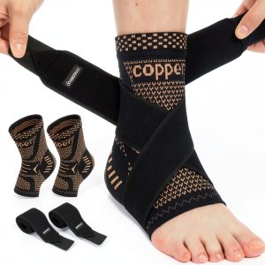 INDEEMAX Copper Ankle Brace Compression Support-0