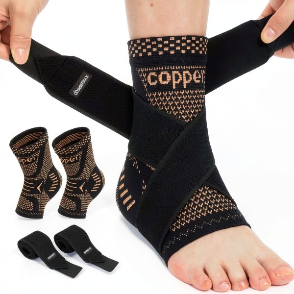 INDEEMAX Copper Ankle Brace Compression Support-0