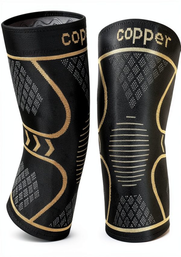 Copper Knee Braces by Qishytio Unisex Adult Knee Support-0