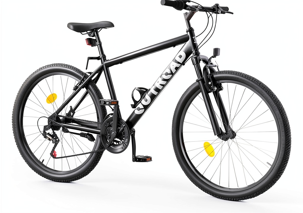 Brightpeak Mountain Bike on a forest trail
