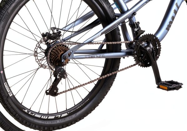 Mongoose Mountain Bike Slate Blue 26-Inch Wheels-5