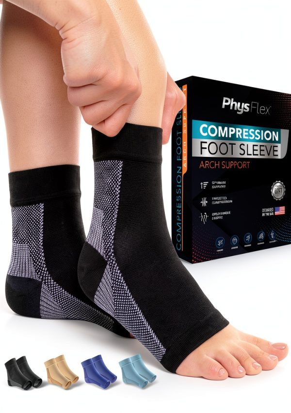 Compression Sock PhysFlex Support Nylon Spandex-0