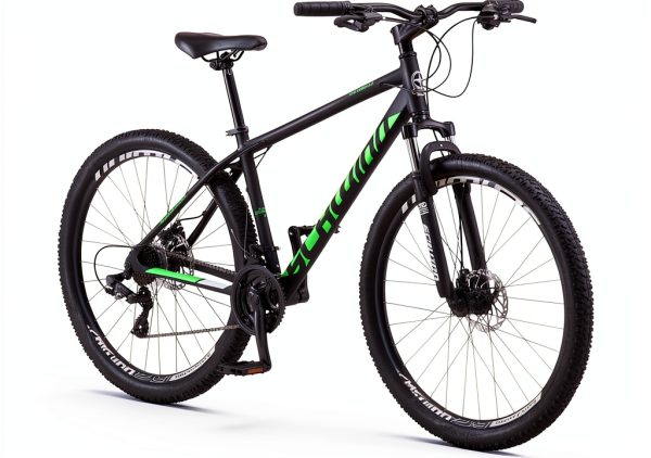 Schwinn Mountain Bike High Timber 29-Inch Black/Green Aluminum Frame-0