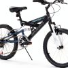 Dynacraft Mountain Bike Air Zone Aftershock 20" Blue Dual Suspension-0