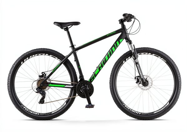Schwinn Mountain Bike High Timber 29-Inch Black/Green Aluminum Frame-4