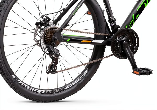 Schwinn Mountain Bike High Timber 29-Inch Black/Green Aluminum Frame-3