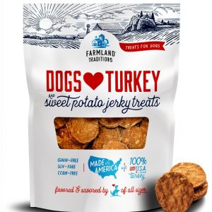 Turkey & Sweet Potato Dog Jerky Farmland Traditions - Grain-Free 1 lb-0