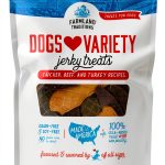 Farmland Traditions Dogs Love Jerky Dog Treats Chicken Beef Turkey 3lb-0