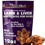 Real Meat Dog Treats 12oz Air-Dried Lamb & Liver Jerky Grain-Free-0
